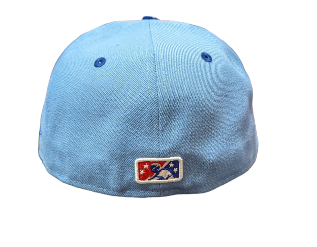 Tennessee Smokies MILB 2 Tone Sky Blue/Royal New Era 59FIFTY Fitted Hat product image 5, provided for visual reference and