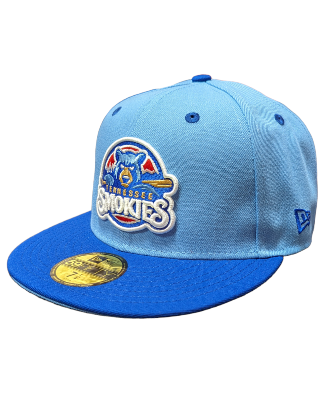 Tennessee Smokies MILB 2 Tone Sky Blue/Royal New Era 59FIFTY Fitted Hat product image 3, provided for visual reference and