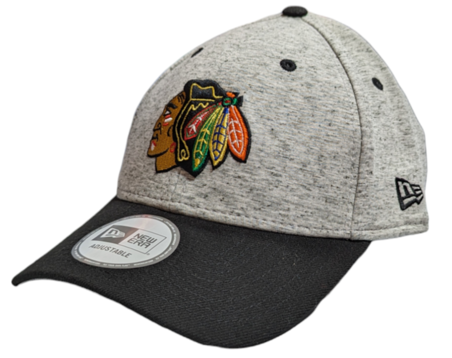 New Era Chicago Blackhawks Gray/Black Team Rogue 9FORTY Adjustable Cap product image 1, provided for visual reference and
