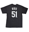 Chicago White Sox Alex Rios Black Name and Number Player T-Shirt for Men product image 1, provided for visual reference and