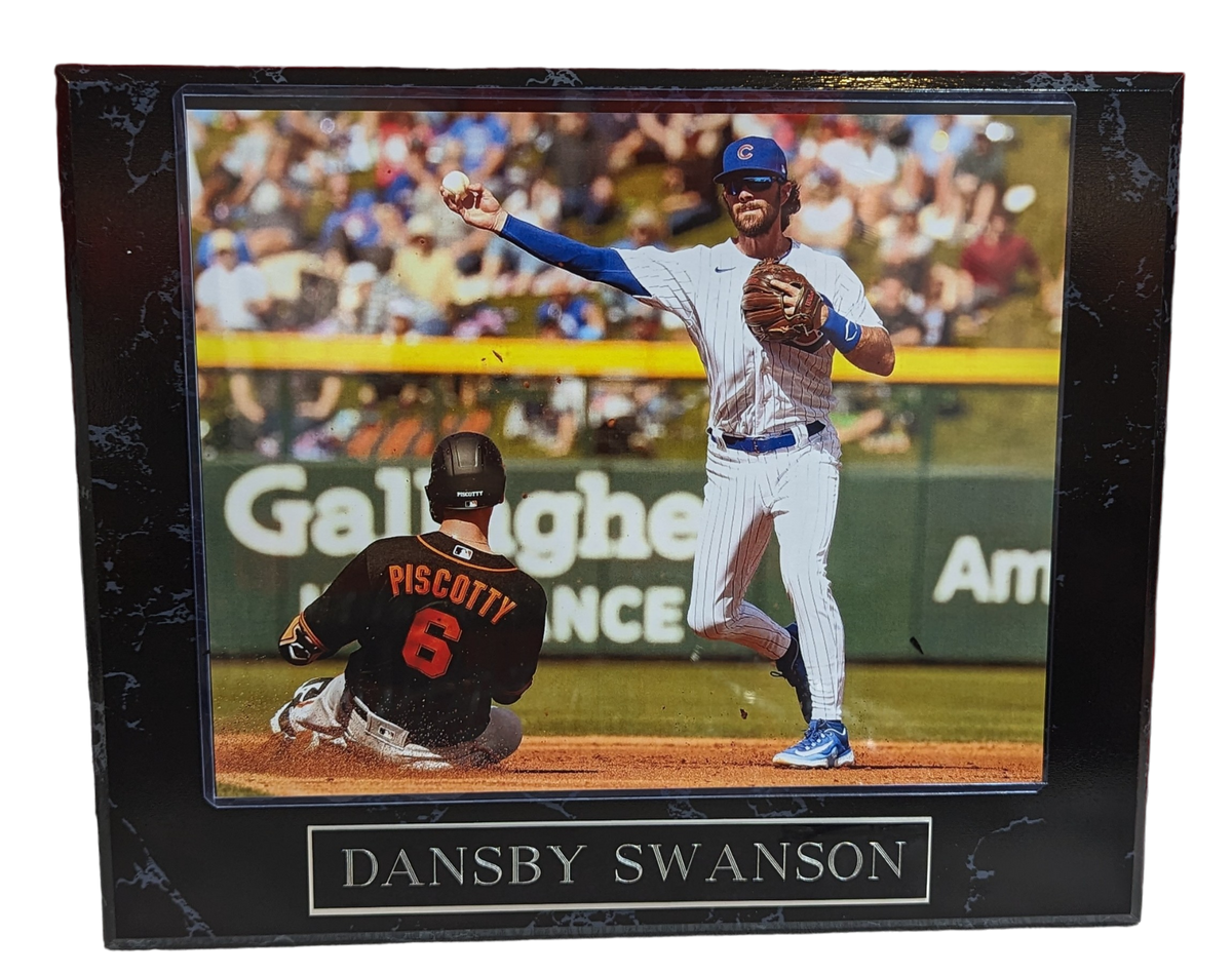 Dansby Swanson Chicago Cubs Wall Plaque product image 1, provided for visual reference and product detail review