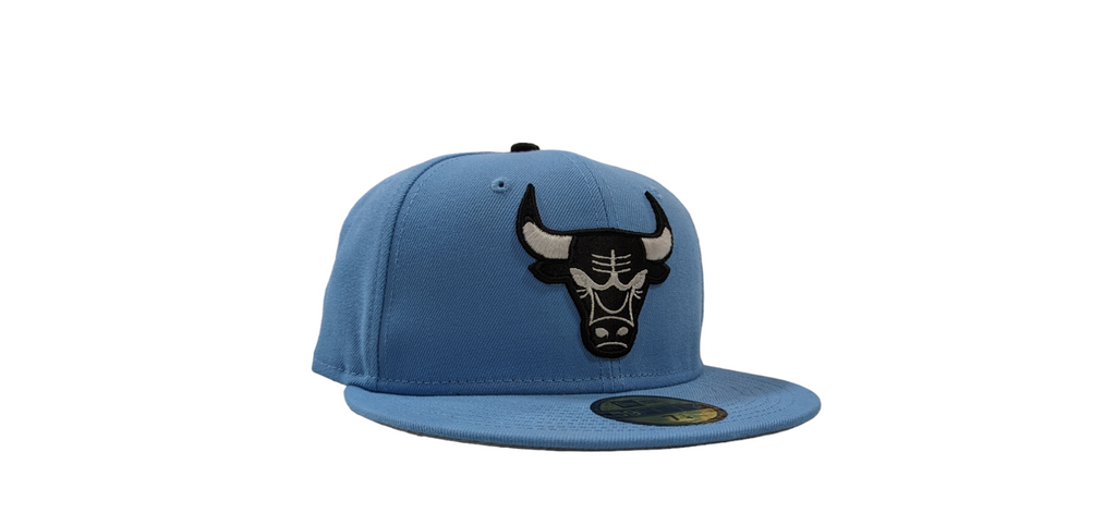 Chicago Bulls New Era Carolina Blue MJ1 59FIFTY Fitted Hat for Men product image 4, provided for visual reference and