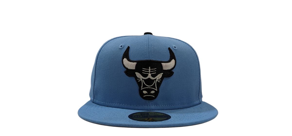 Chicago Bulls New Era Carolina Blue MJ1 59FIFTY Fitted Hat for Men product image 3, provided for visual reference and