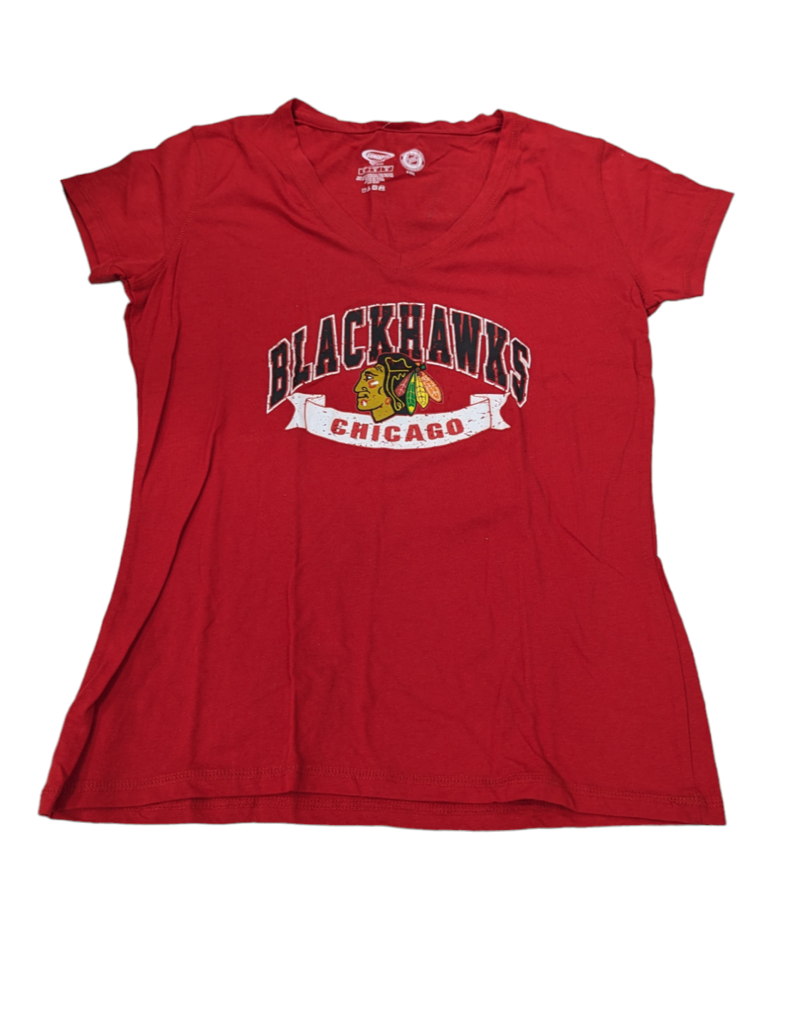 Chicago Blackhawks Concepts Sport Red Basic Short Sleeve Top for Women product image 1, provided for visual reference and