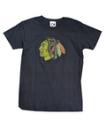 Chicago Blackhawks Majestic Black Style Fit Logo T-Shirt By Majestic for Men product image 1, provided for visual reference
