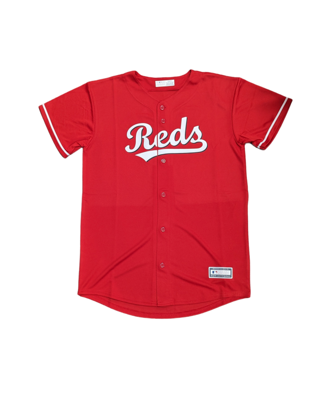 Youth Cincinnati Reds Elly De La Cruz MLB Red Alternate Screen Print Replica Jersey product image 2, provided for visual