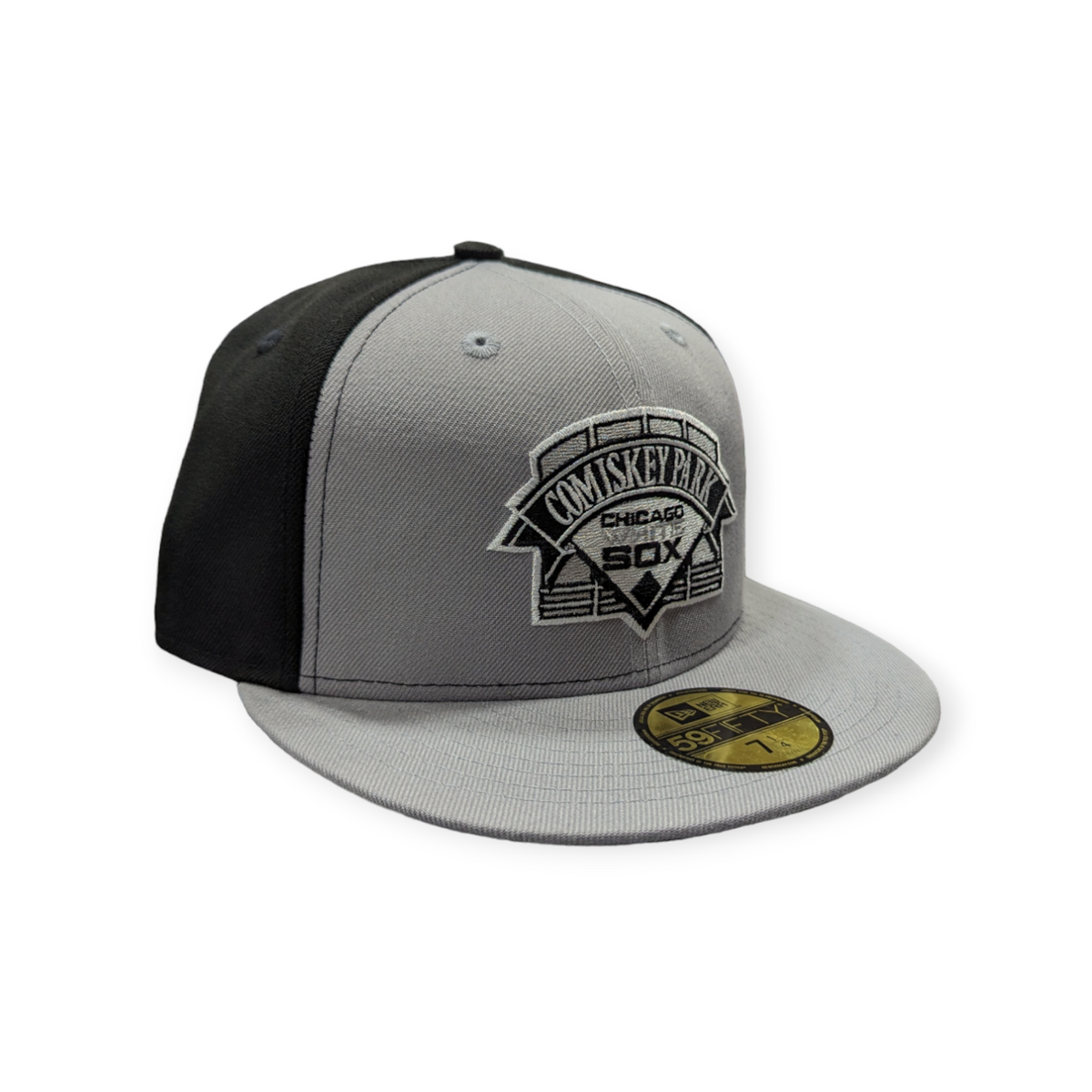 Chicago White Sox New Era Comiskey Park Gray/Black 59FIFTY Fitted Hat product image 3, provided for visual reference and