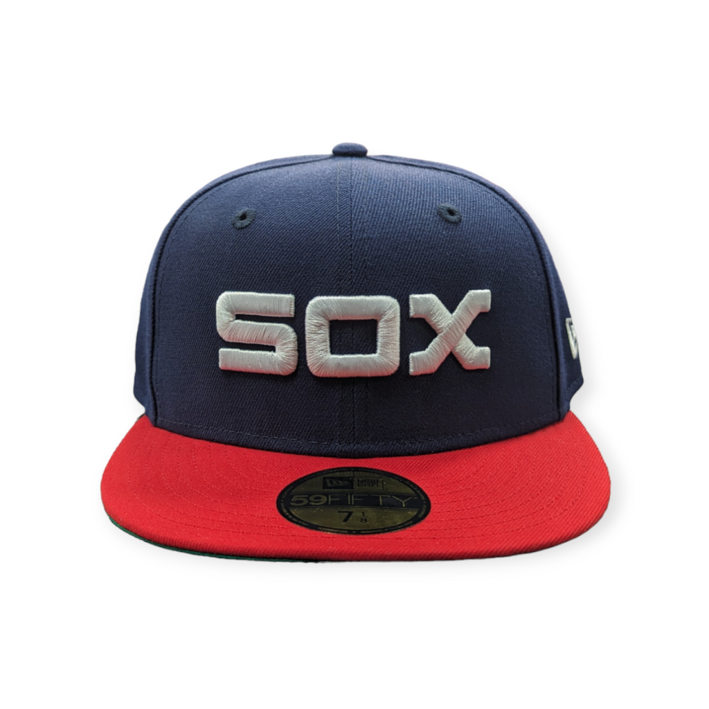 Chicago White Sox 1983 Road New Era Cooperstown Classics Navy/Red 59FIFTY Fitted Hat product image 2, provided for visual