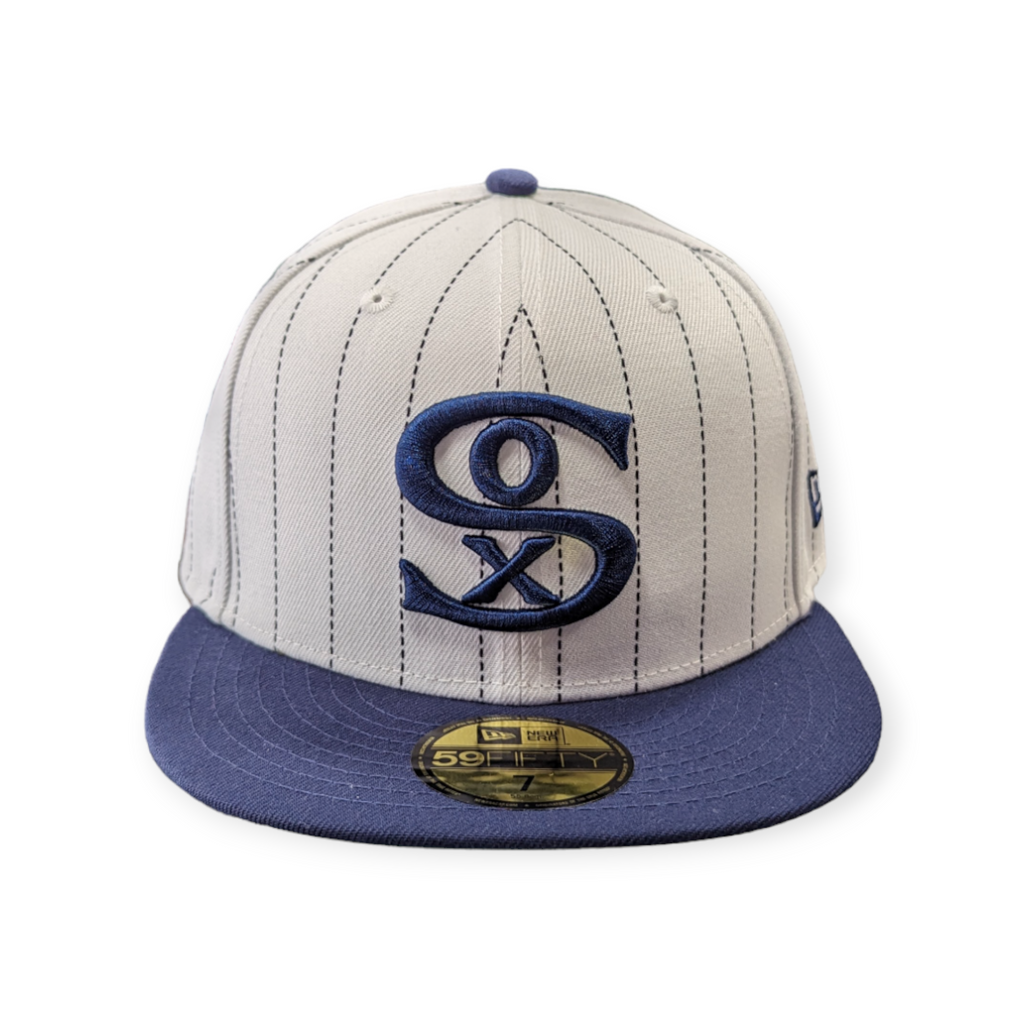 Chicago White Sox 1917 New Era Cooperstown Classics White/Navy 59FIFTY Fitted Hat product image 2, provided for visual