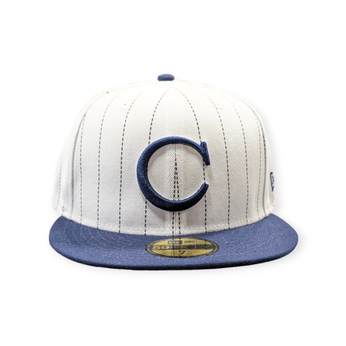 Chicago White Sox 1906 New Era Cooperstown Classics White/Navy Pinstripe 59FIFTY Fitted Hat product image 2, provided for