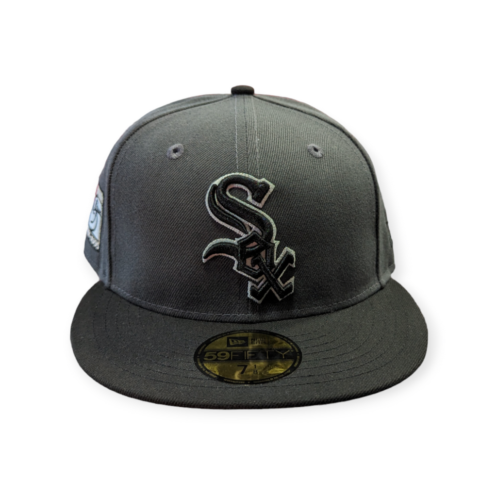 Chicago White Sox New Era Graphite/Black 95th Anniversary 59FIFTY Fitted Hat product image 2, provided for visual reference