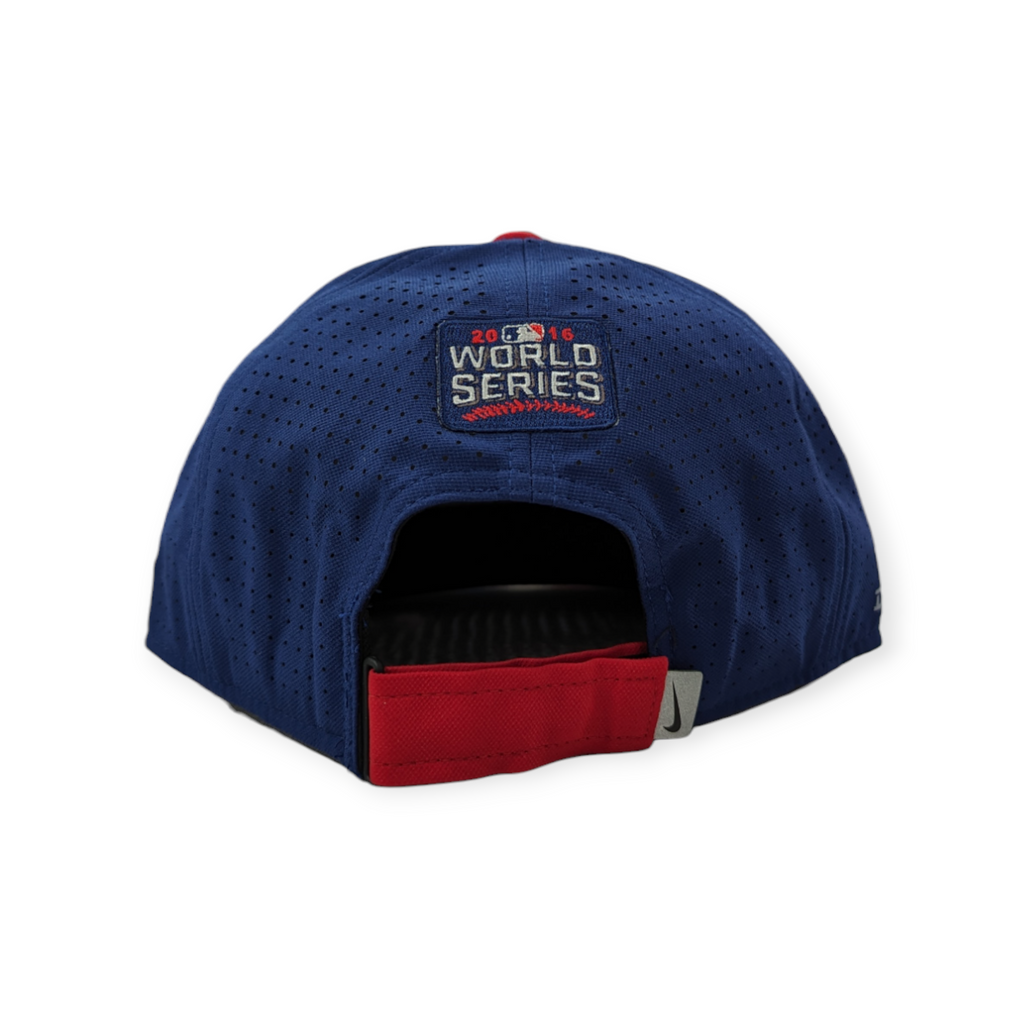 NIKE Chicago Cubs 2016 World Series 2 Tone Deep Royal/Red Aero True Adjustable Dri-Fit Performance Hat product image 4,