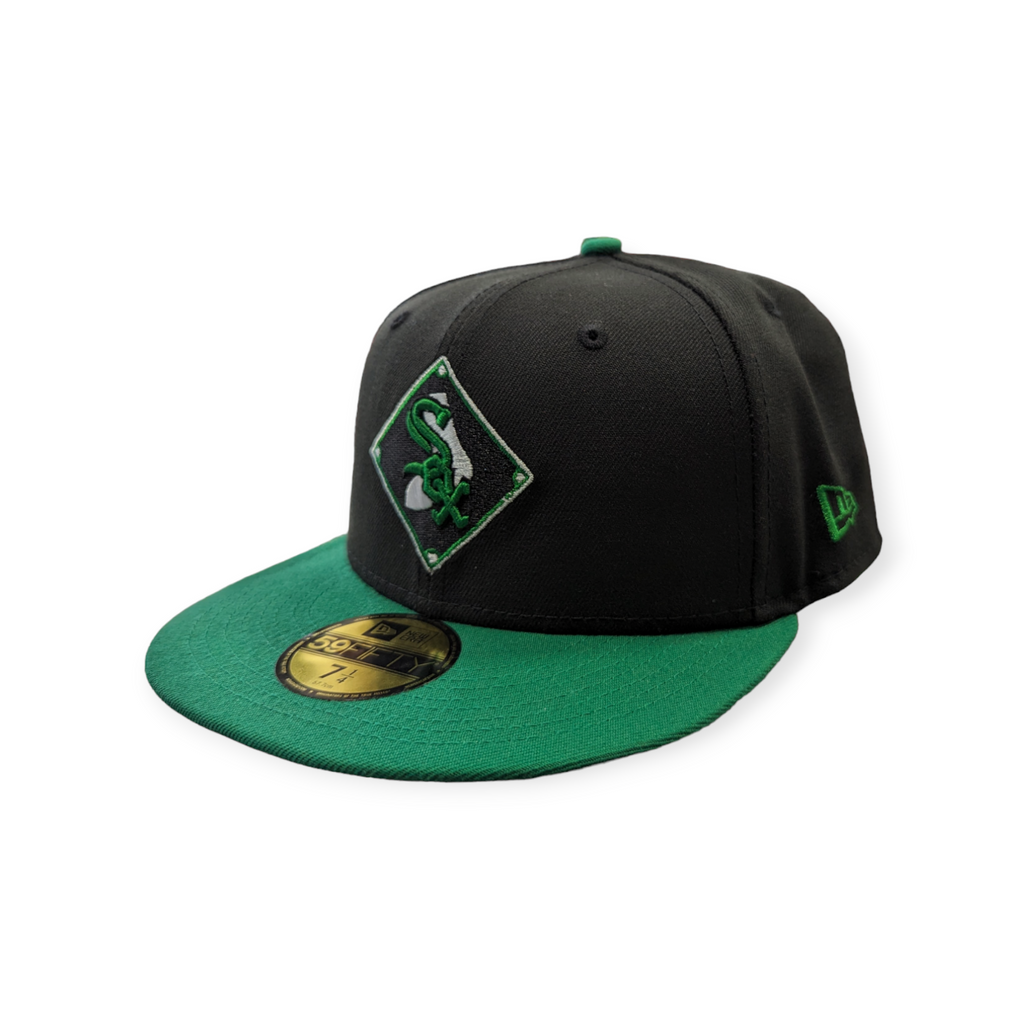 Chicago White Sox New Era 2 Tone Prime Diamond Black/Green 59FIFTY Fitted Hat product image 3, provided for visual reference