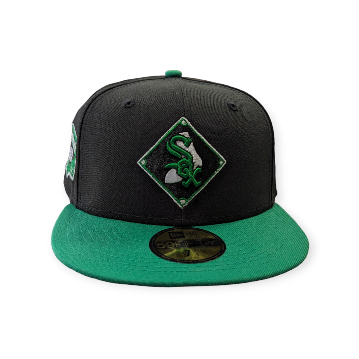 Chicago White Sox New Era 2 Tone Prime Diamond Black/Green 59FIFTY Fitted Hat product image 2, provided for visual reference