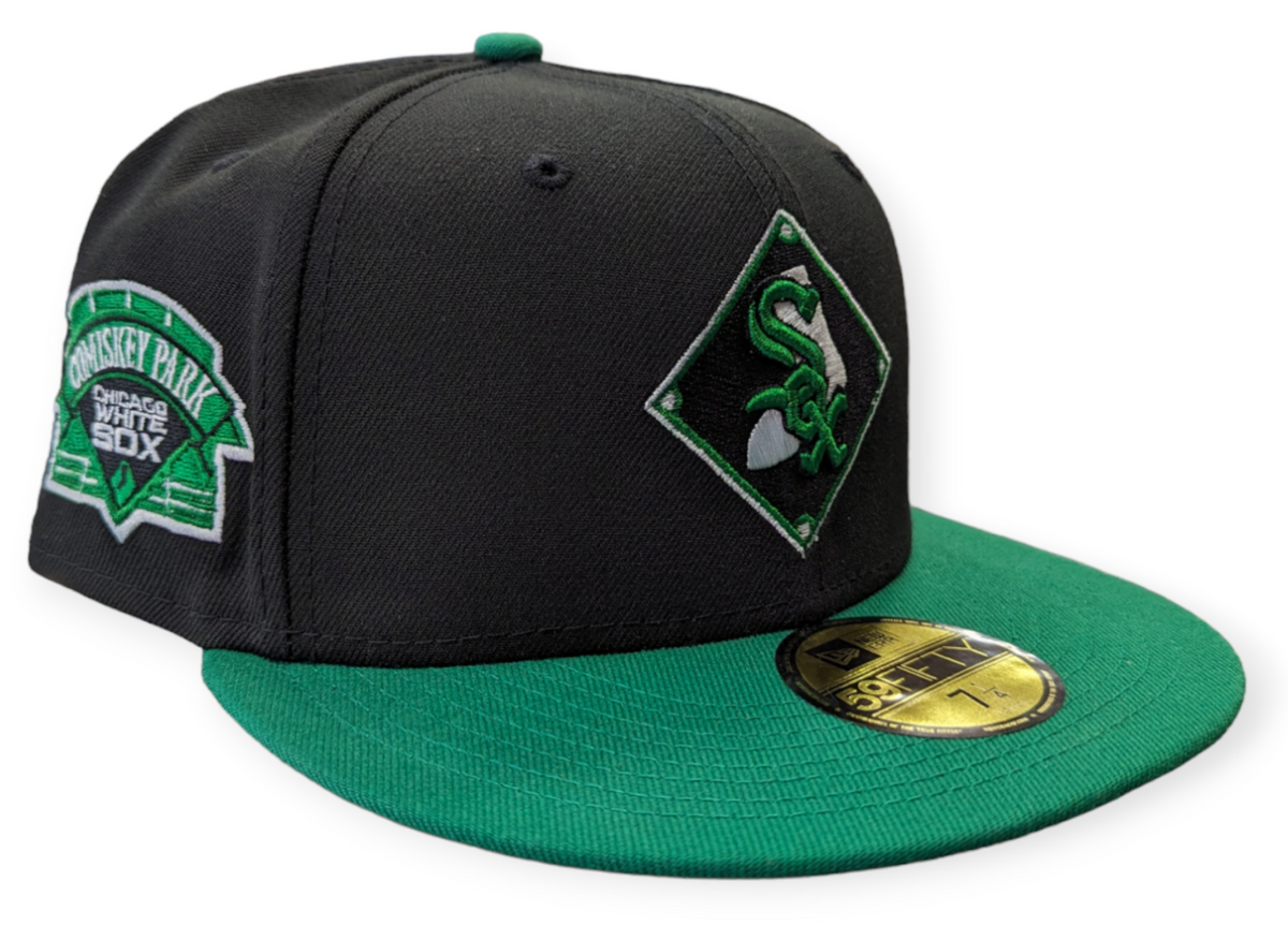Chicago White Sox New Era 2 Tone Prime Diamond Black/Green 59FIFTY Fitted Hat product image 1, provided for visual reference