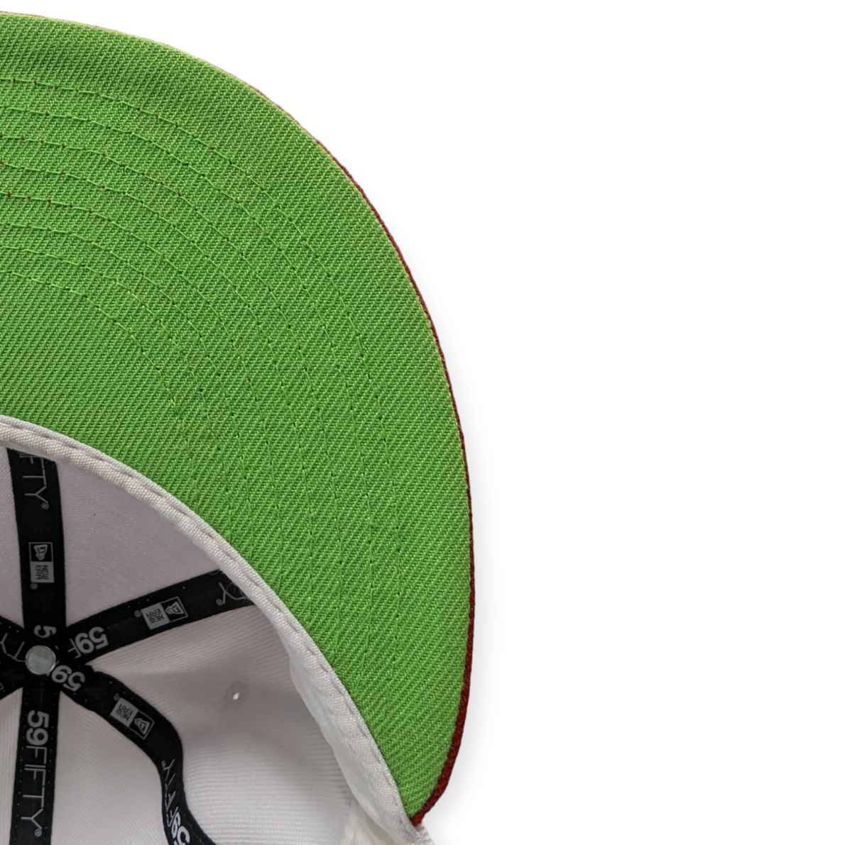 Chicago White Sox New Era White/Red/Lime 59FIFTY Fitted Hat product image 6, provided for visual reference and product
