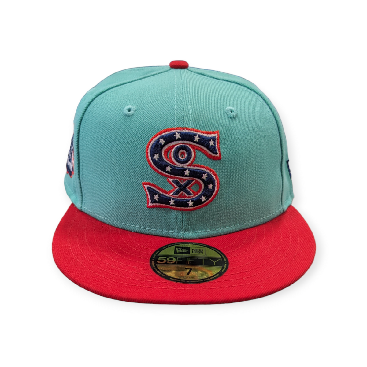 Chicago White Sox 1917 New Era 2 Tone Mint/Red 59FIFTY Fitted Hat product image 2, provided for visual reference and product