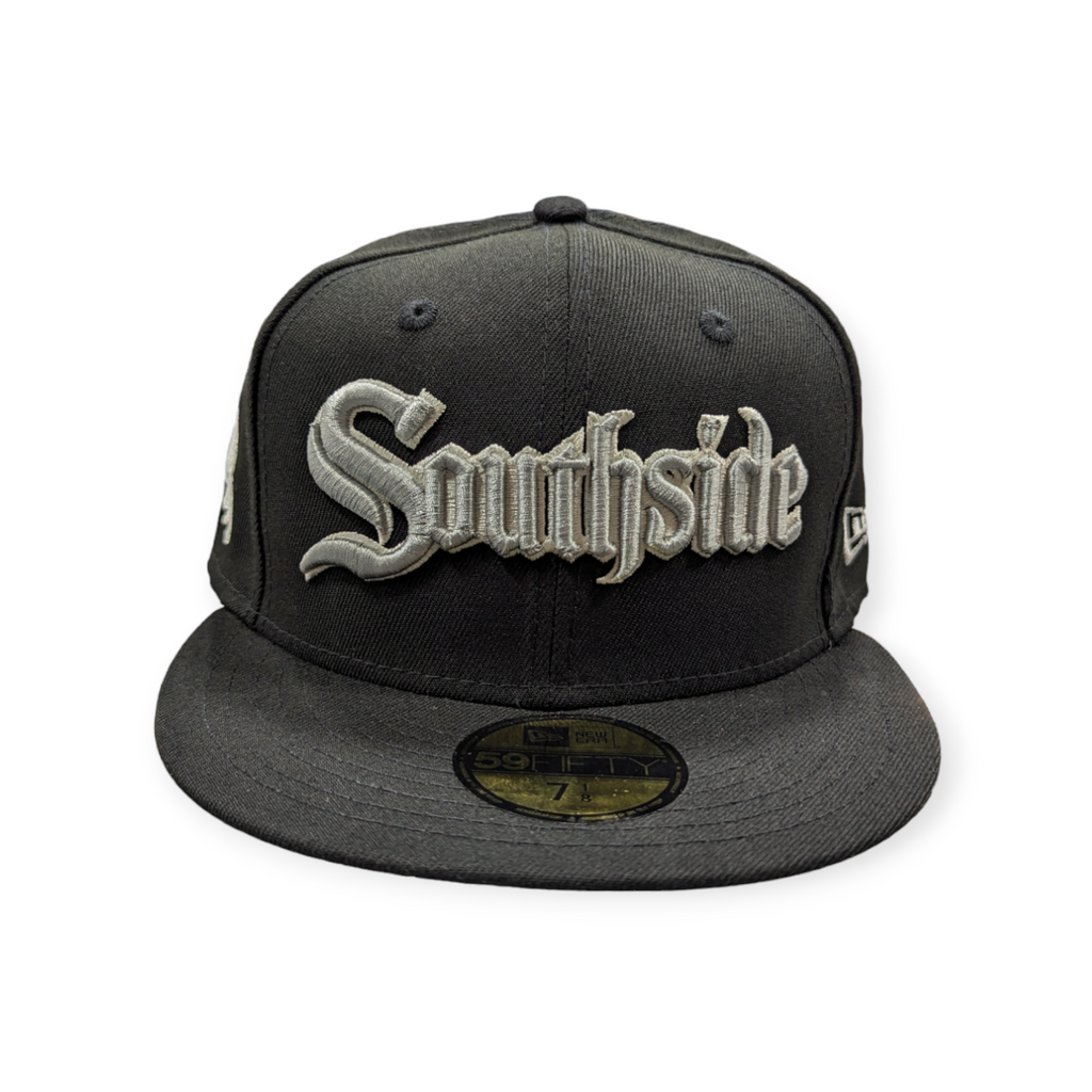 Chicago White Sox New Era Southside Black 59FIFTY Fitted Hat product image 2, provided for visual reference and product