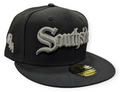 Chicago White Sox New Era Southside Black 59FIFTY Fitted Hat product image 1, provided for visual reference and product