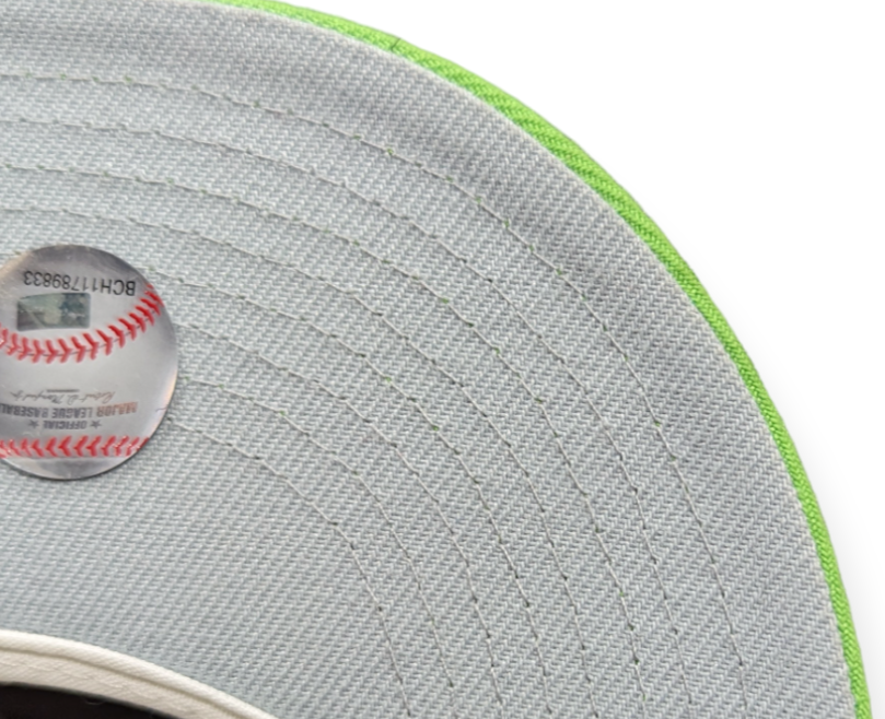 Detroit Tigers New Era Wheat/Lime Cooper 59FIFTY Fitted Hat product image 7, provided for visual reference and product