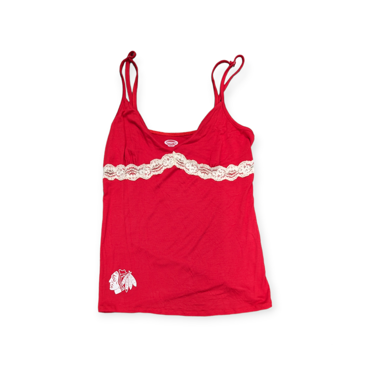 Chicago Blackhawks Concepts Sport Red Short Lace Top for Women product image 1, provided for visual reference and product