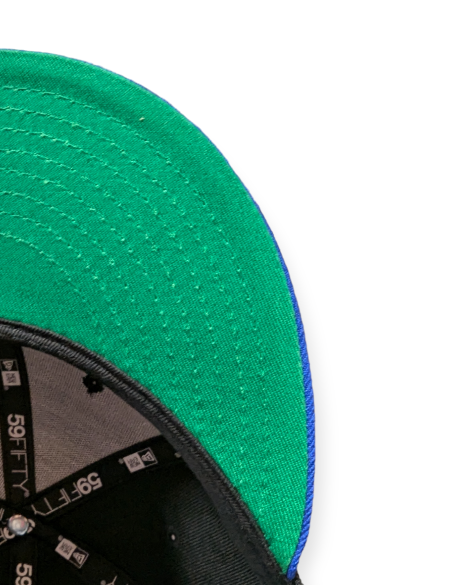 Chicago Cubs New Era Black/Royal Script 59FIFTY Fitted Hat product image 5, provided for visual reference and product detail
