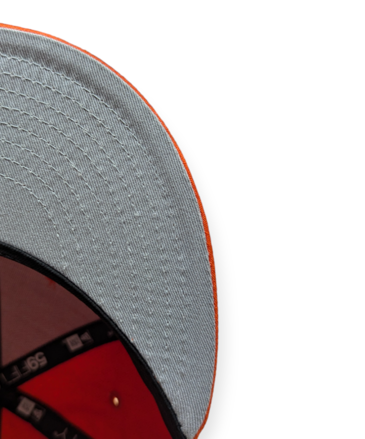 Chicago Bears "B" Logo Orange Traditions New Era 59FIFTY Fitted Hat product image 5, provided for visual reference and
