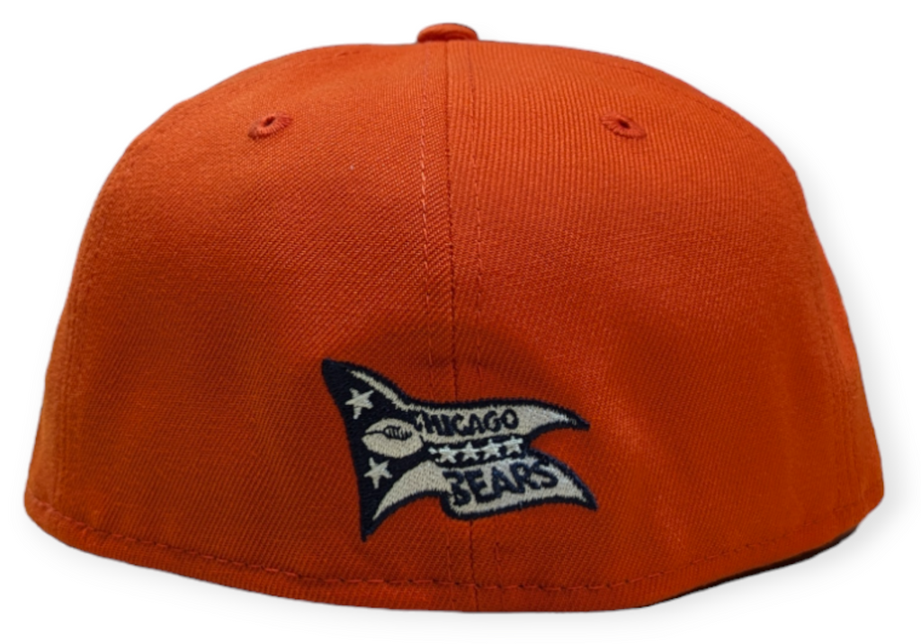 Chicago Bears "B" Logo Orange Traditions New Era 59FIFTY Fitted Hat product image 4, provided for visual reference and