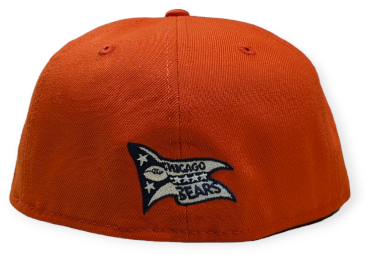 Chicago Bears "B" Logo Orange Traditions New Era 59FIFTY Fitted Hat product image 4, provided for visual reference and