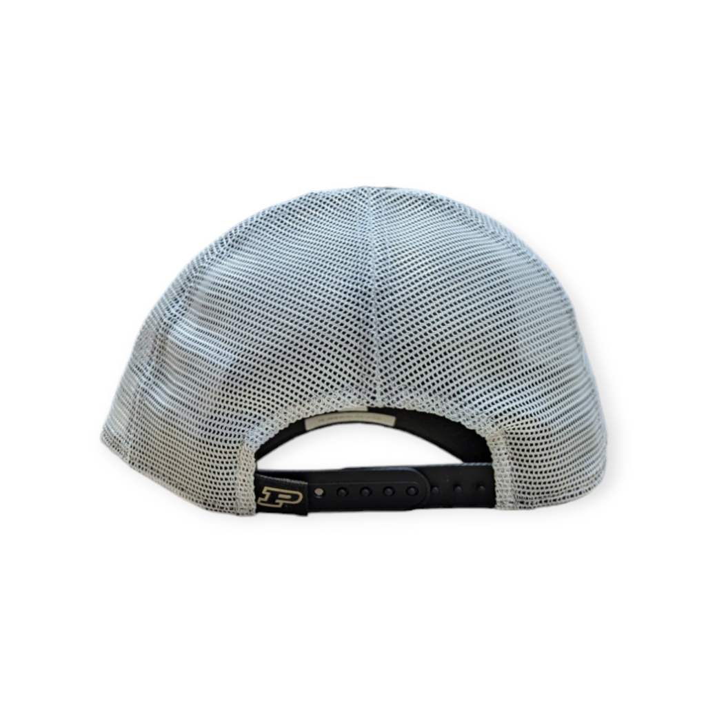 Purdue Boilermakers New Era Black/White Trucker 9FORTY Adjustable Hat product image 4, provided for visual reference and