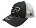 Purdue Boilermakers New Era Black/White Trucker 9FORTY Adjustable Hat product image 1, provided for visual reference and
