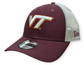 Virginia Tech Hokies New Era Maroon/White Trucker 9FORTY Adjustable Hat product image 1, provided for visual reference and