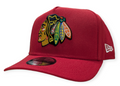 Chicago Blackhawks New Era Red 9FIFTY A-Frame Adjustable Hat product image 1, provided for visual reference and product
