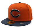 Chicago Bears 2 Tone Orange/Navy Alternate New Era 59FIFTY Fitted Hat product image 1, provided for visual reference and