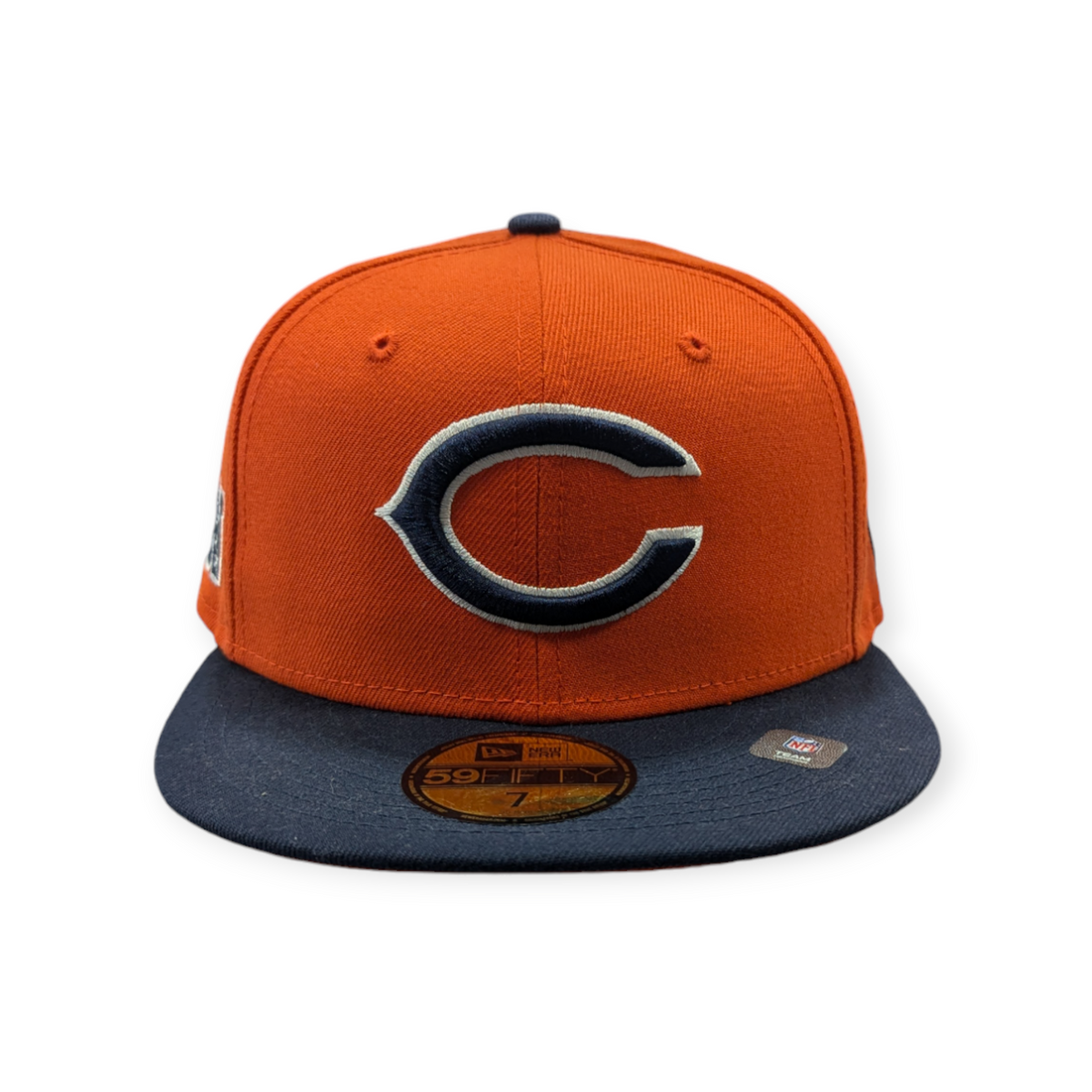 Chicago Bears 2 Tone Orange/Navy Alternate New Era 59FIFTY Fitted Hat product image 2, provided for visual reference and