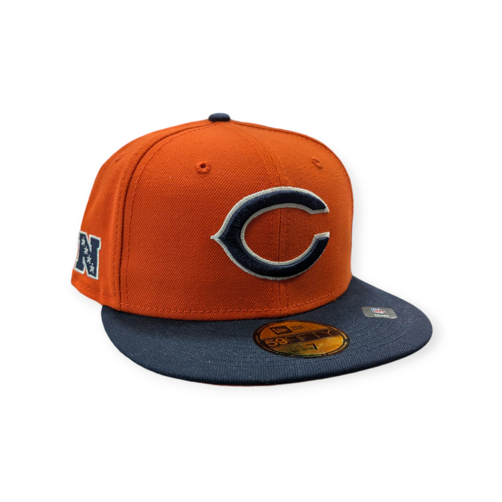 Chicago Bears 2 Tone Orange/Navy Alternate New Era 59FIFTY Fitted Hat product image 3, provided for visual reference and