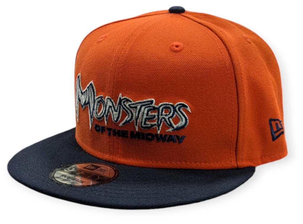 Chicago Bears New Era Monsters of the Midway Orange/Navy 9FIFTY Adjustable Snapback Hat product image 1, provided for visual