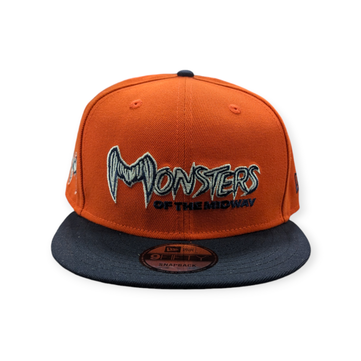 Chicago Bears New Era Monsters of the Midway Orange/Navy 9FIFTY Adjustable Snapback Hat product image 2, provided for visual