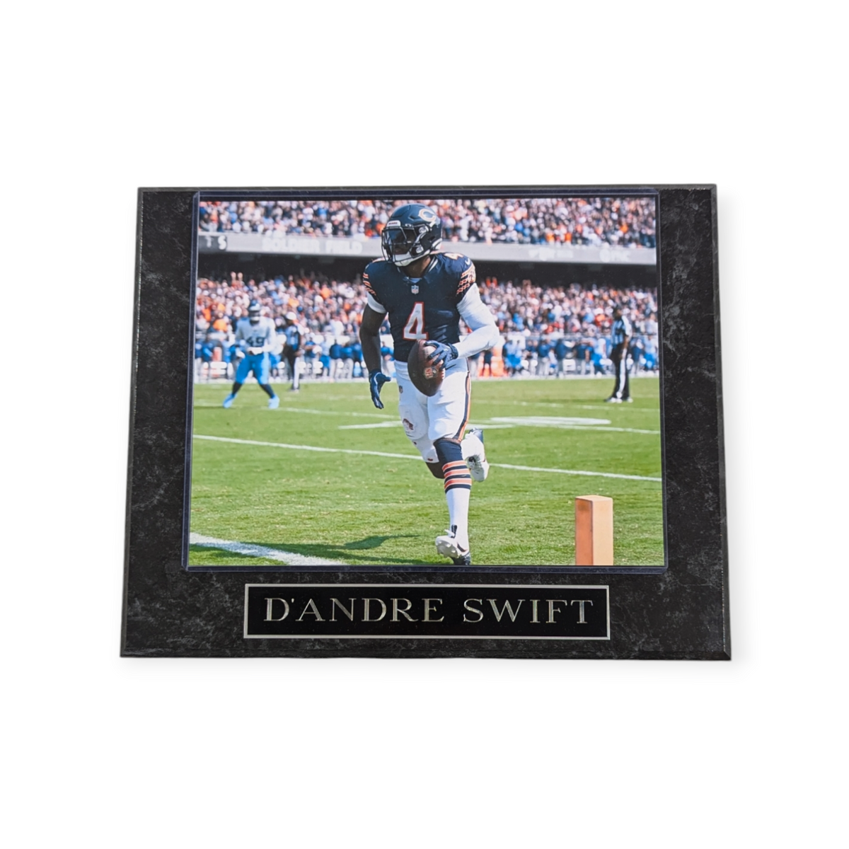 D' Andre Swift Chicago Bears Wall Plaque product image 1, provided for visual reference and product detail review