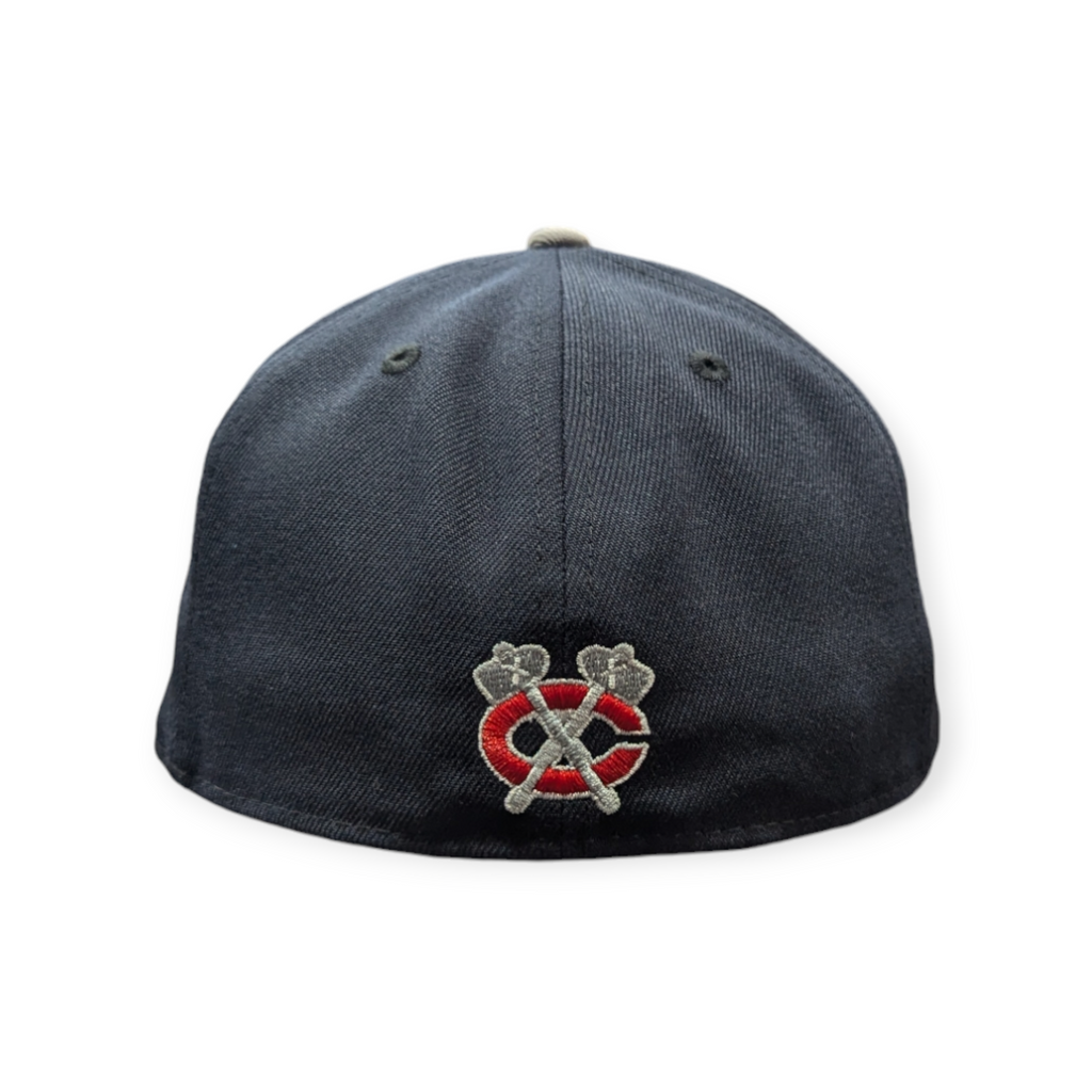 Chicago Blackhawks New Era Navy Bedsy 59FIFTY Fitted Hat product image 4, provided for visual reference and product detail