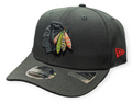 Chicago Blackhawks New Era Head of the Table Black 9SEVENTY Hat product image 1, provided for visual reference and product