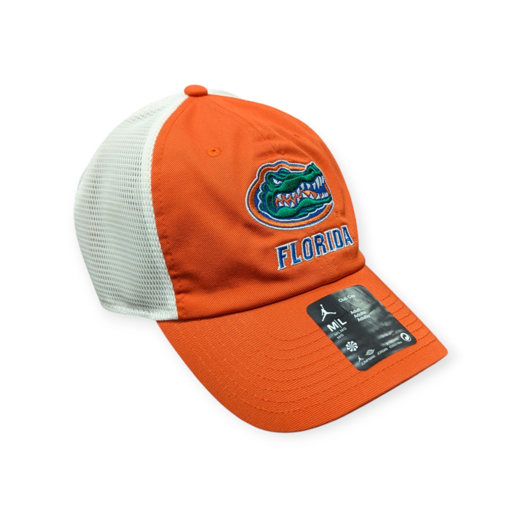 Florida Gators Nike Orange Jumpman Club Unstructured Adjustable Trucker Hat product image 3, provided for visual reference