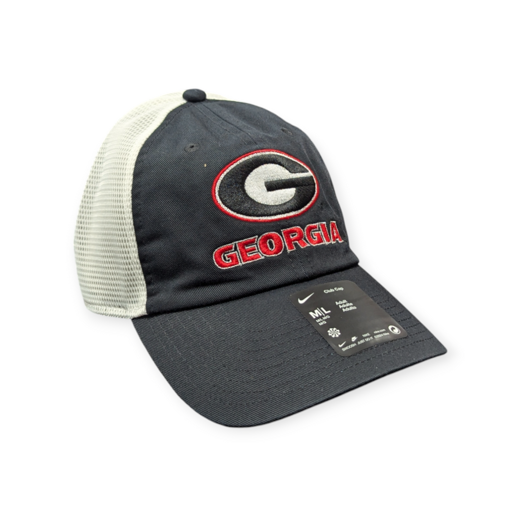 Georgia Bulldogs Nike Black Unstructured Adjustable Trucker Hat product image 3, provided for visual reference and product