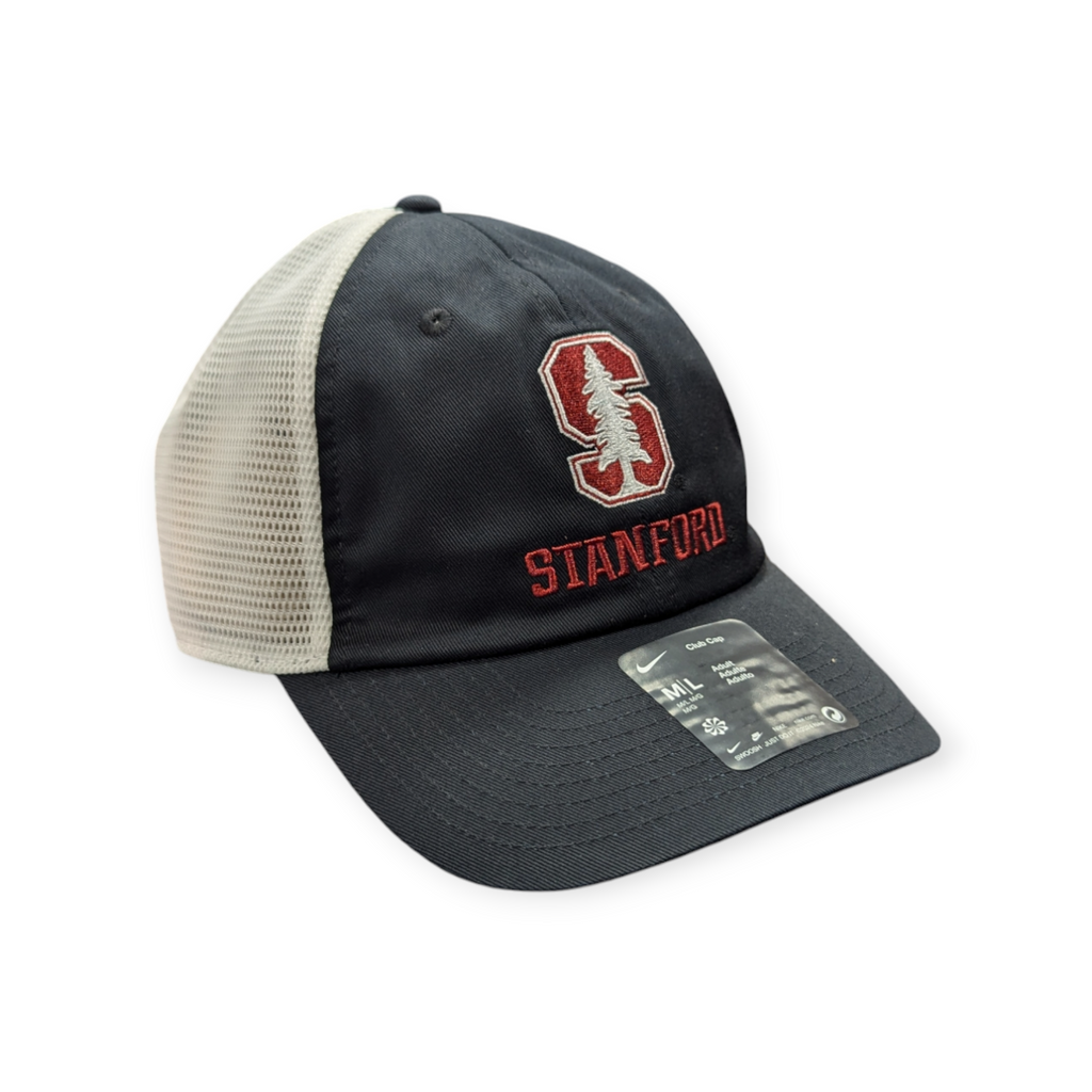 Stanford Cardinal Nike Black Unstructured Adjustable Trucker Hat product image 3, provided for visual reference and product
