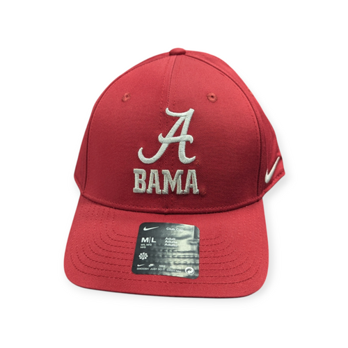 Alabama Crimson Tide Nike Crimson Adjustable Club Hat product image 2, provided for visual reference and product detail