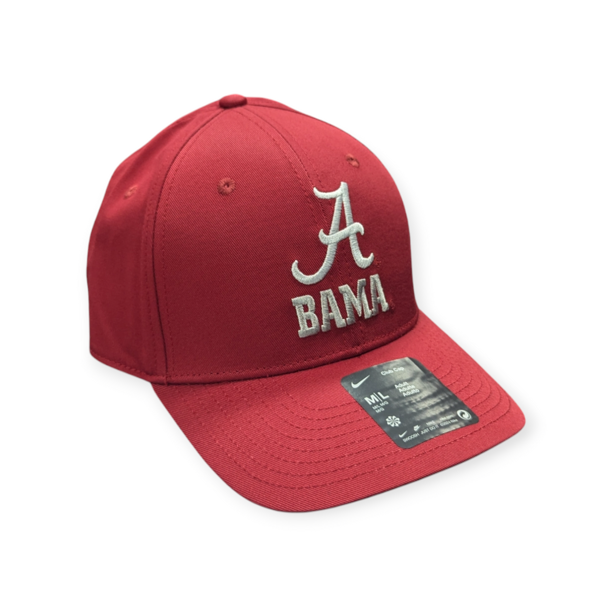 Alabama Crimson Tide Nike Crimson Adjustable Club Hat product image 3, provided for visual reference and product detail