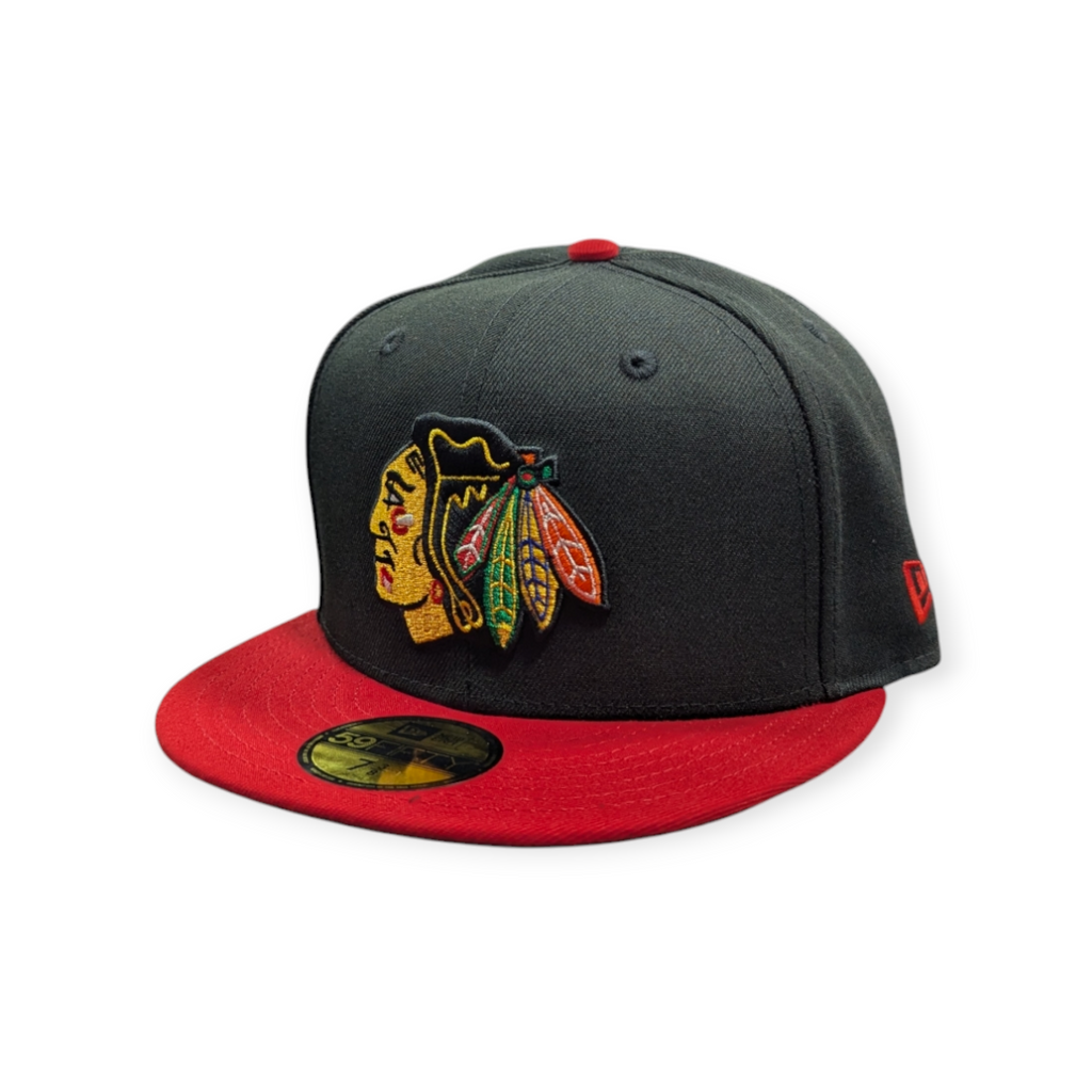 Chicago Blackhawks New Era 2 Tone Black/Red 2025 Winter Classic 59FIFTY Fitted Hat product image 3, provided for visual