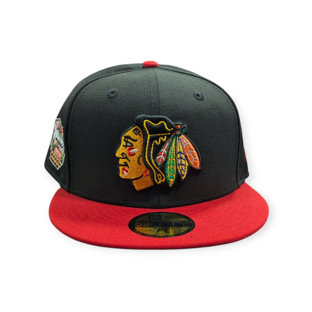 Chicago Blackhawks New Era 2 Tone Black/Red 2025 Winter Classic 59FIFTY Fitted Hat product image 2, provided for visual
