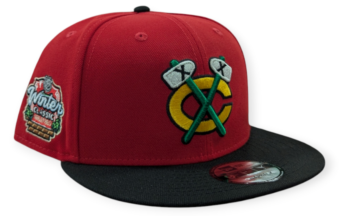 Chicago Blackhawks New Era Red/Black 2025 Winter Classic 9FIFTY Adjustable Snapback Hat product image 1, provided for visual
