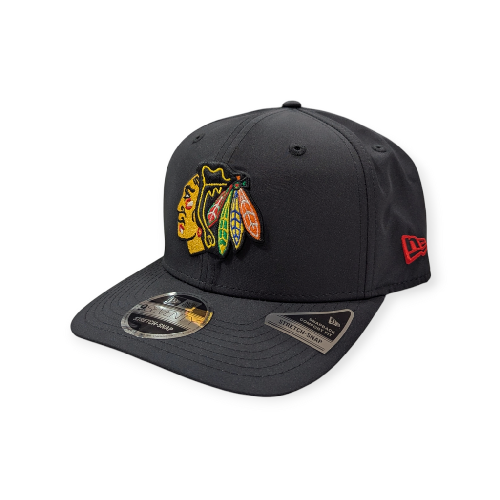 Chicago Blackhawks New Era Black 2025 Winter Classic Performance 9SEVENTY Trucker Hat for Men product image 3, provided for